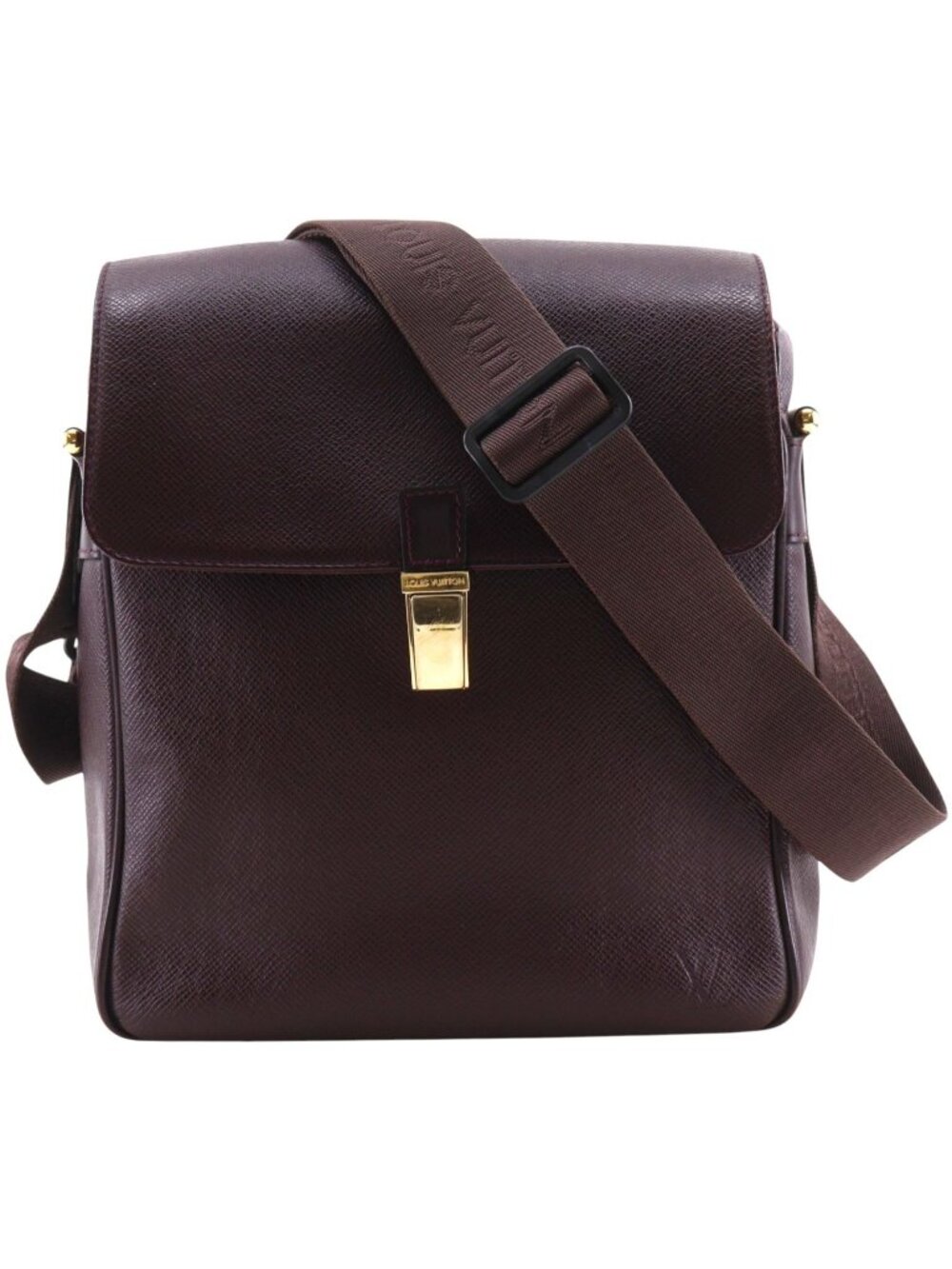 Louis Vuitton Yaranga Taiga Acajou Wine Red Shoulder Bag